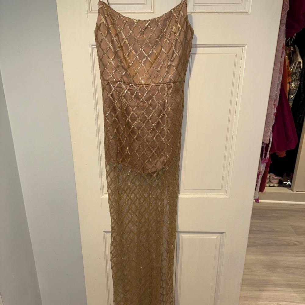 WhiteFox Boutique Gold Dress